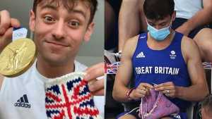 Tom Daley, el medallista olímpico que teje mientras ve las finales en Tokio 2020