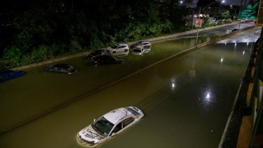 Fuertes lluvias provocadas por el ciclón Ida en el noreste de los Estados Unidos. Foto: Télam/AFP 