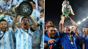 Argentina enfrentará a Italia en un duelo de campeones continentales