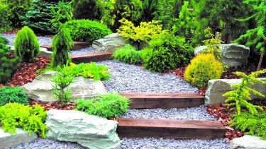 Los pasillos pueden quedar muy bien decorados si están rodeados de plantas variadas.