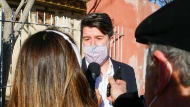 José Luis Berros, precandidato del Frente de Todos votó en Roca. Foto: Juan Thomes
