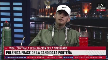 L-Gante visitó los estudios de La Nación. 

Foto: captura 