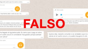 Es falso que se impugna el voto al cerrar el sobre con pegamento fuera de la vista de las autoridades de mesa