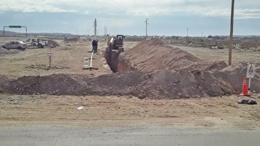 Las calles El Cóndor y Los Cisnes se verán afectadas por el avance de la obra. Foto: Municipio de Roca