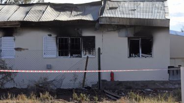 Ocurrió el 29 de junio pasado, en la escuela albergue 144, entre las 14 y las 14.15. Foto Florencia Salto.