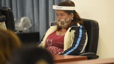 Sara Miranda, durante el juicio por jurados. Foto Florencia Salto.