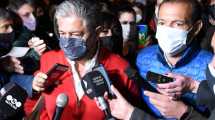 Imagen de Figueroa y Gutiérrez se muestran hoy juntos en la sede del MPN
