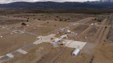 El Parque Productivo Tecnológico Industrial de Bariloche, una de las obras más importante del plan. (Foto: Marcelo Martínez)