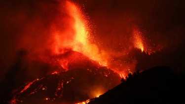 La erupcion del volcán Cumbre Vieja generó destrozos en La Palma, Islas Canarias. Fotos AP. 