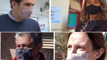 Los candidatos y referentes de Neuquén votaron esta mañana en las PASO. 