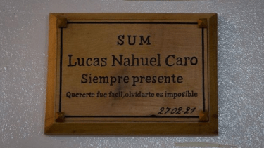 El SUM de la escuela 2 de Bariloche lleva el nombre de Lucas Caro