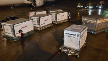 Arribaron más dosis de Sinopharm contra el coronavirus: son más de 1,3 millones