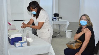 Completarán el esquema de vacunación con la aplicación de 270 dosis del componente dos de Sputnik. (Foto Néstor Salas)