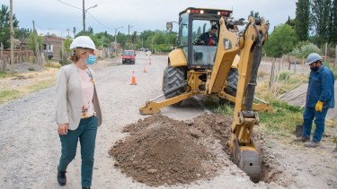 La intendenta María Emilia Soria recordó las obras públicas realizadas bajo su gestión durante el 2021. Foto Gentileza.
