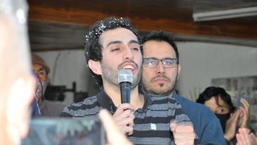 "Este triunfo es para el abuelo Arturo" señaló Córdoba. Foto: José Mellado.
