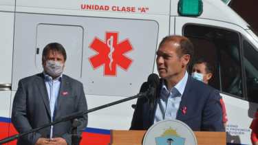 El gobernador de Neuquén, Omar Gutiérrez, habló sobre a llegada de la variante Delta a la provincia. (Foto: Yamil Regules)