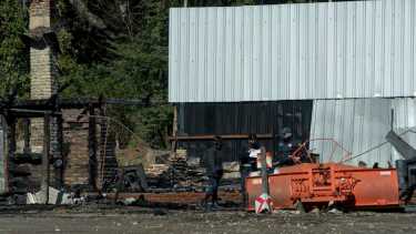 Uno de los ataques incendiarios ocurrió en el destacamento de Vialidad Rionegrina en Bariloche. Foto: Archivo/Marcelo Martínez