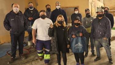 Yésica también asistió a la capacitación que el programa Huella Saint-Gobain hizo, además de la donación de materiales.