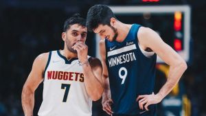 Los Timberwolves de Bolmaro vencieron a los Nuggets de Campazzo en suplementario