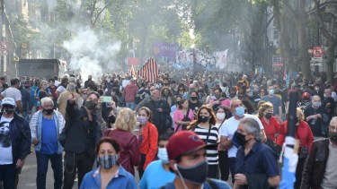 Día de la Lealtad: militantes y organizaciones sociales marcharon a la Plaza de Mayo