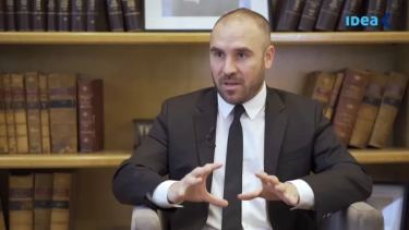 El ministro de Economía Martín Guzmán expuso ante el Coloquio de IDEA, por videoconferencia. 