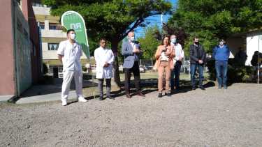 Con la presencia de la gobernadora se inauguró la nueva red de gases medicinales del hospital. (Foto Pablo Accinelli)
