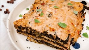 Tremenda esta lasagna veggie e integral