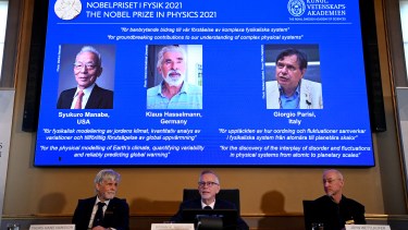 Premio Nobel de Física para Syukuro Manabe, Klaus Hasselmann y Giorgio Parisi. 