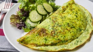 La receta express: omelette de espinaca