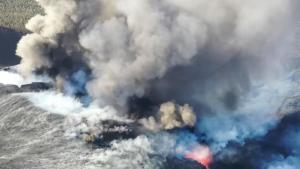 Las emanaciones del volcán de La Palma llegaron hasta el Caribe