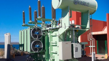 La inversión del recambio del transformador en Arroyito ronda los 500 mil dólares. Foto: Gentileza EPEN