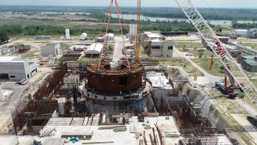 Se realizará la construcción de todas las estructuras de hormigón del edificio del reactor CAREM. (Foto: gentileza)