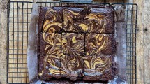 Imagen de Brownies con harina de garbanzos y sin huevos