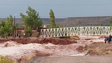 La tormenta de esta semana afectó gravemente a Rincón de los Sauces. (Archivo).-