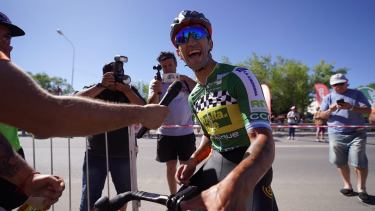 Navarrete ganó la cuarta etapa en una apasionante definición. (Foto: Gentileza Carlos Mir)