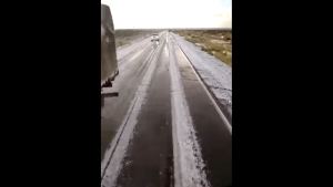 El granizo sorprendió a quienes viajaban hacia Catriel por la ruta 151