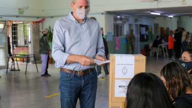 Votó en Roca el vicegobernador de Río Negro, Alejandro Palmieri. Foto: Juan Thomes