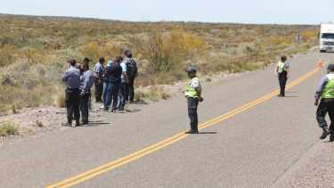 El operativo que se realizó ayer en la Ruta 6. Foto: Juan Thomes.