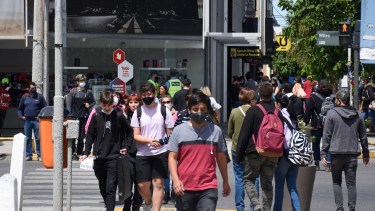 La actividad en el centro de Neuquén. Foto: Florencia Salto