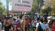Imagen de Video: paro en los hospitales de Neuquén con reclamos a Gutiérrez