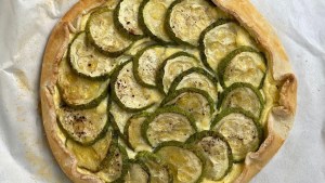 Gallette bicolor de zucchini y ricotta