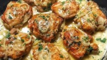 Imagen de Muslos de pollo en salsa de mostaza y miel para chuparse los dedos