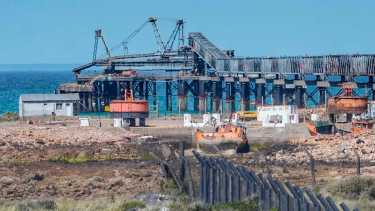  Punta Colorada es el sector en el que se emplazaría parte del proyecto de YPF, en Sierra Grande  //  Archivo 