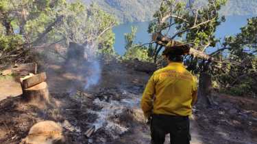 El incendio se produjo el 7 de diciembre pasado, luego de una tormenta eléctrica. Foto: archivo