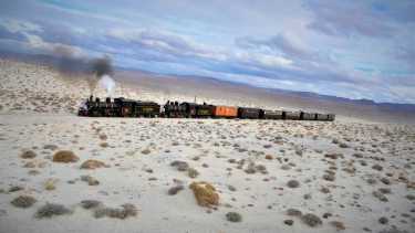 El tren a vapor saldrá mañana a las 11 desde Jacobacci a Ojos de Agua en la Región Sur de Río Negro. Foto: Gentileza.