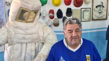 José Coco Briceño, veterano de YPF e impulsor del museo. 