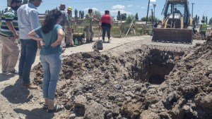 Falta poco para terminar la obra de cloacas del Barrio Progreso de Allen