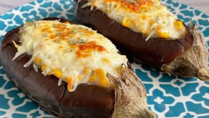Berenjenas rellenas con crema de choclo extra deliciosas