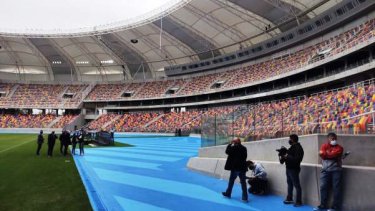 Habrá muchos efectivos de seguridad en la final del Trofeo de Campeones entre River y Colón. 