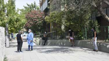 El operativo detectar en el centro de Neuquén. Foto: Flor Salto